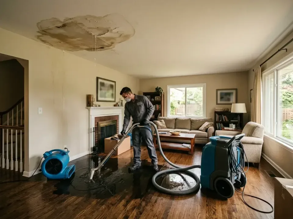 attic-pipe-burst-ceiling-drip-008 — frequently asked questions, Water Damage Restoration & Carpet Care in Mankato, MN